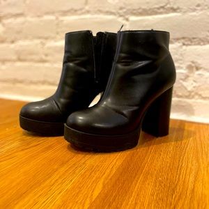 Chunky Heel Ankle Boots